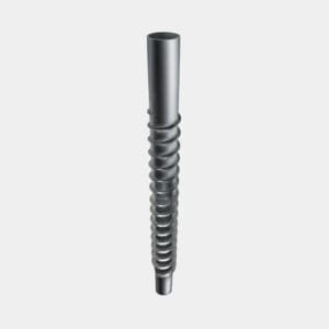 Screw pile extension with thread HDG_76x1000x3.5