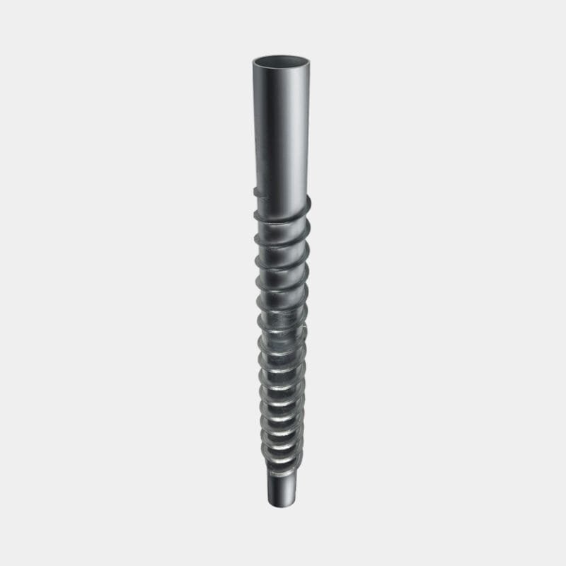 Screw pile extension with thread HDG_76x1000x3.5
