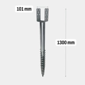 Screw pile U 1300mm Extra