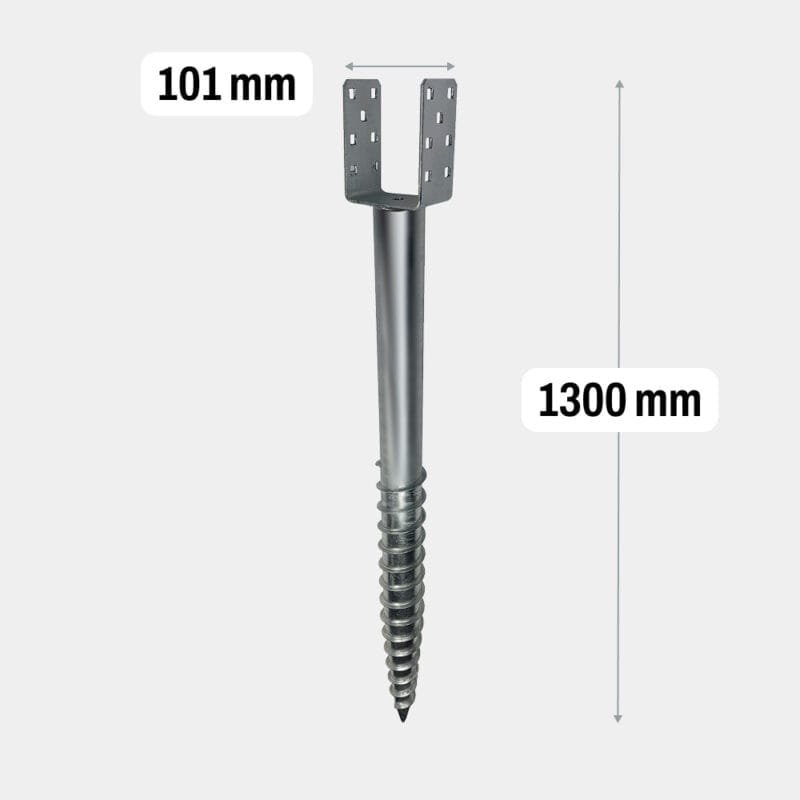 Screw pile U 1300mm Extra