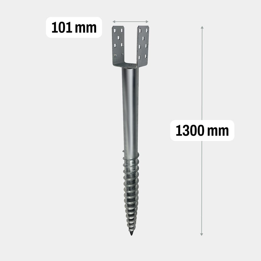 Screw pile U 1300mm Extra