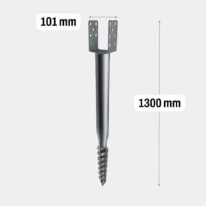 Screw Pile U 101x1300 Mm