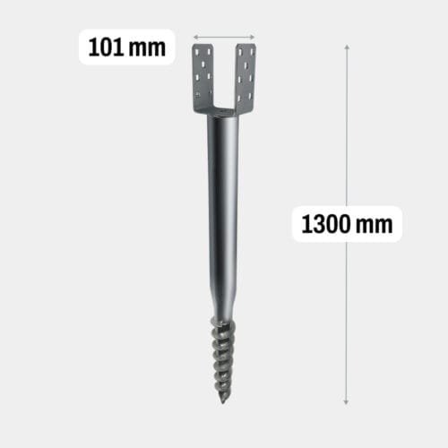 Screw Pile U 101x1300 Mm