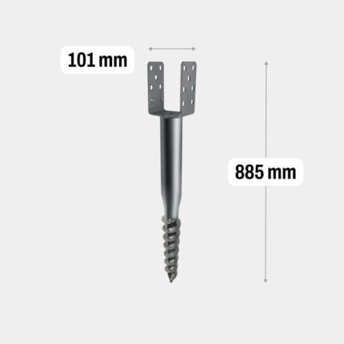 Screw pile U 885mm