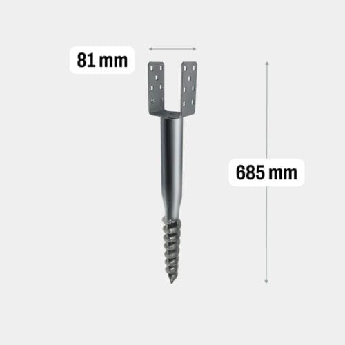 Screw Pile U 81x685mm