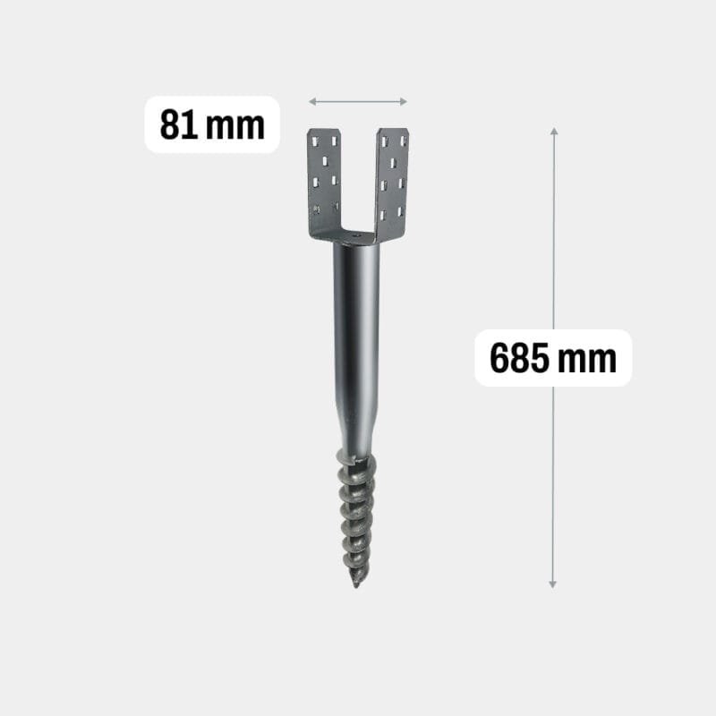 Screw Pile U 81x685mm