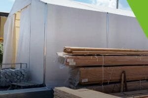 How to install a marquee tent on screw pile foundations?